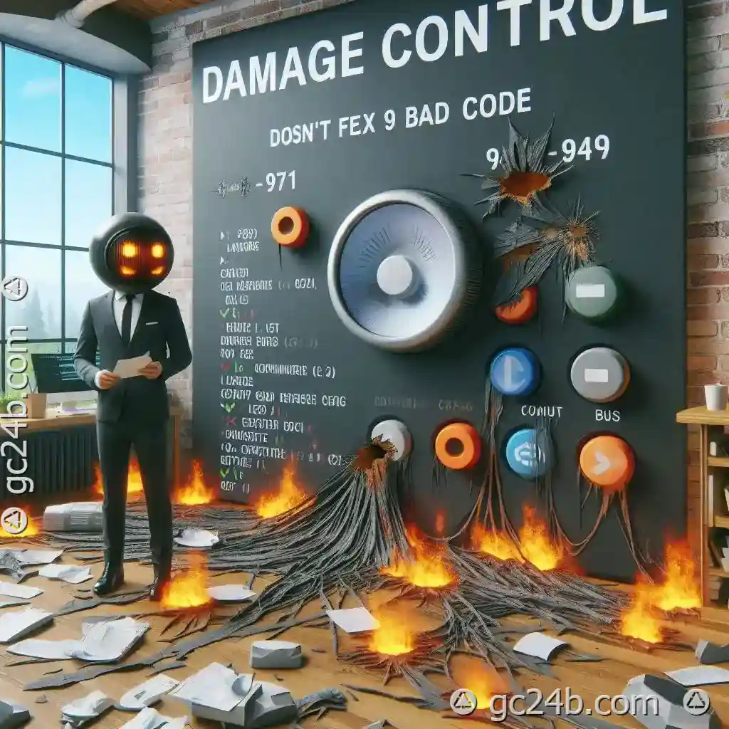 Damage Control Doesn-t Fix Bad Code