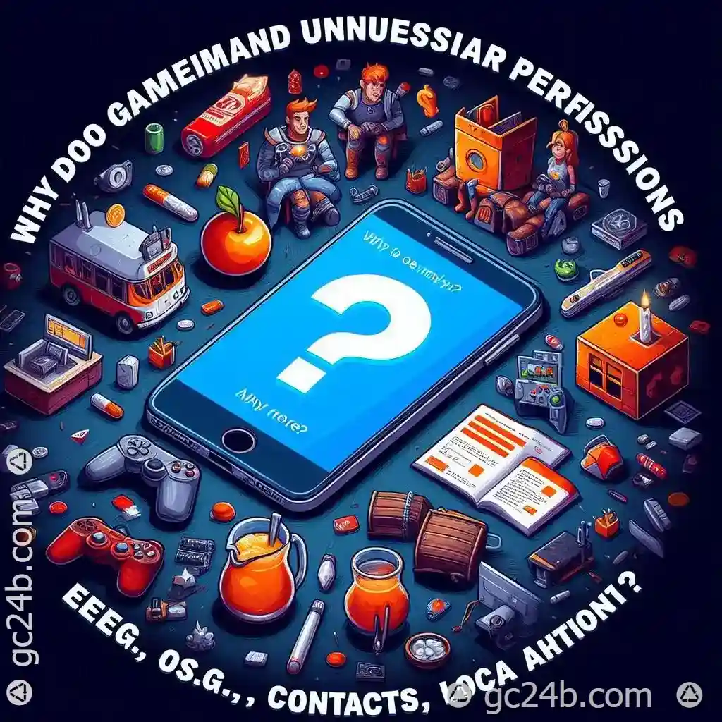 Why do games demand unnecessary permissions (e.g., contacts, location)?