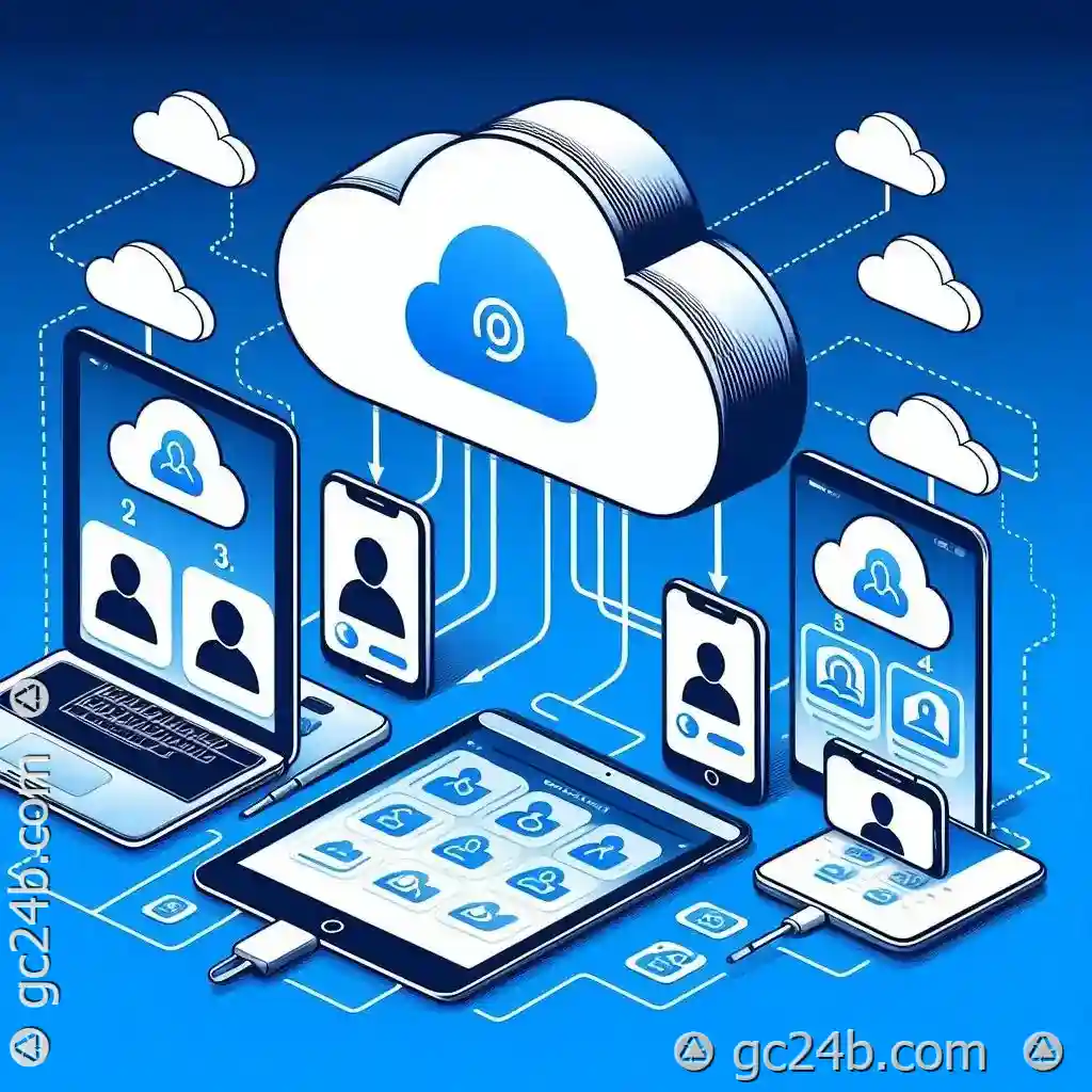 How do I manage iCloud contacts on multiple Apple devices?